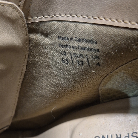 Call It Spring Beige Suede Heeled Boots - Picture 3 of 11